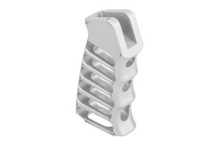 Guntec USA Ultralight Series Anodized Clear Aluminum Pistol Grip features a skeletonized design.